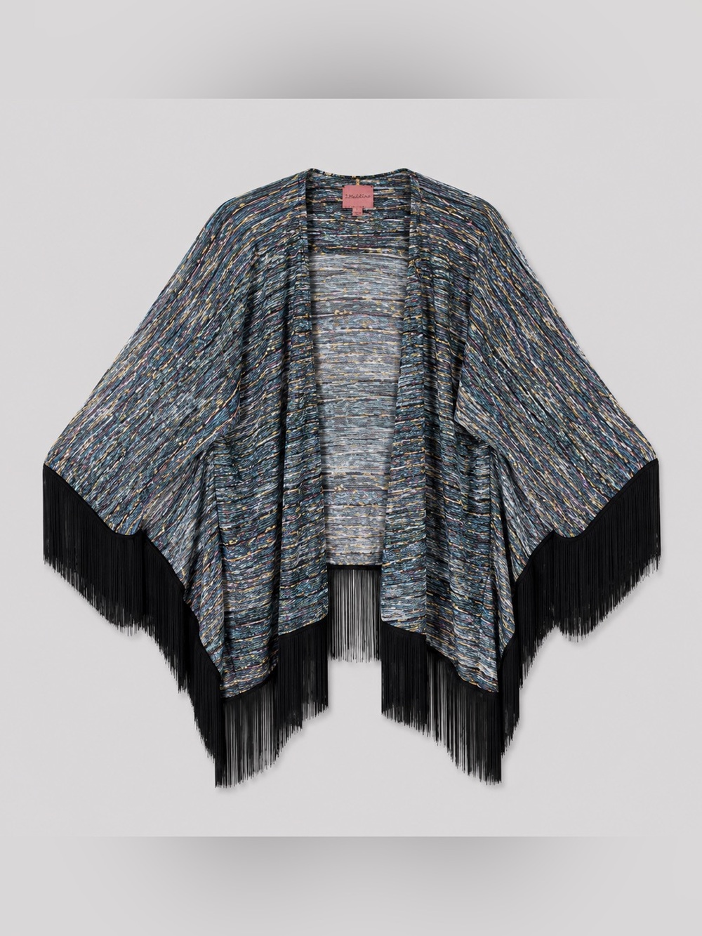 Bohemian Fringe Poncho Festival Kimono Size Large coachella Western Hippie